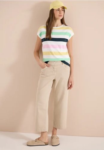 cecil, Cecil Kurzarmshirt Sommershirt mit Mulitcolor-Streifen