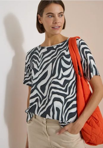 cecil, Cecil Shirtbluse Sommerbluse mit Rundhals und Print