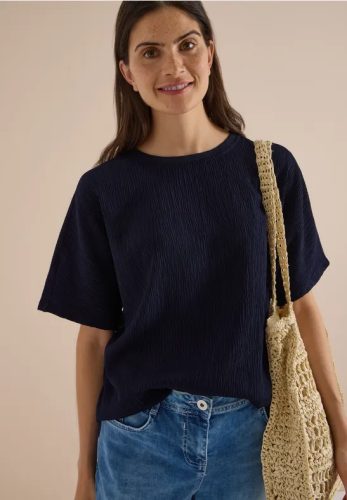 Dropped Shoulder Blusenshirt in Unifarbe