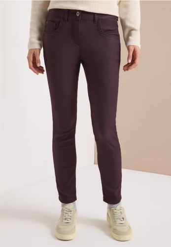 cecil, Cecil 5-Pocket-Hose "Style Toronto" im Leder-Look, mit leicht glänzender Beschichtung