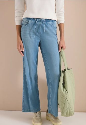 cecil, Cecil Loose-fit-Jeans "Style Neele" mit elastischem Bund und Kordelzug