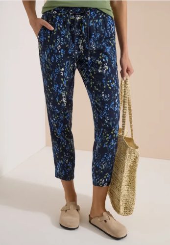 cecil, Cecil 7/8-Hose "Style Chelsea" Sommerhose, grafisches Muster, Elastikbund