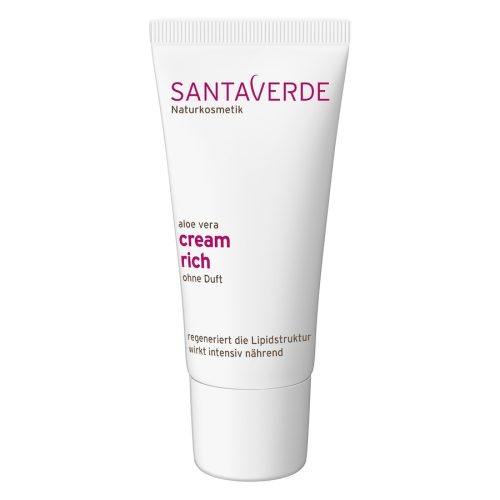 Santaverde Aloe Vera Creme Rich ohne Duft Gesichtscreme 30 ml