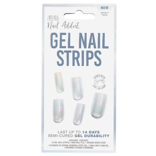 Ardell - Gel Nail Strips, Moonlight Pearl, Set