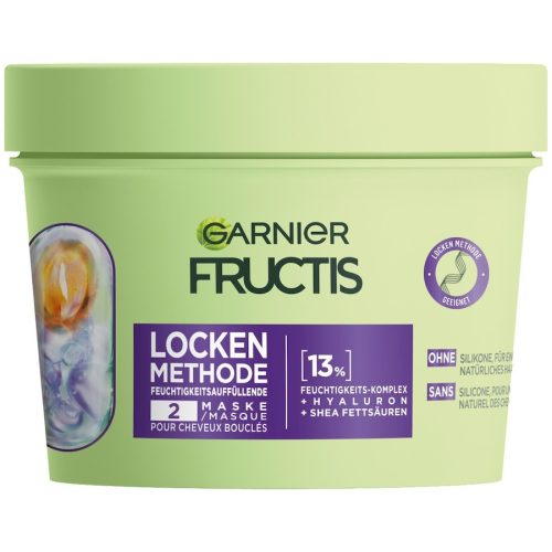 Garnier Fructis Locken Methode feuchtigkeitsauffüllend für alle Arten von Locken Haarkur & -maske 370 ml