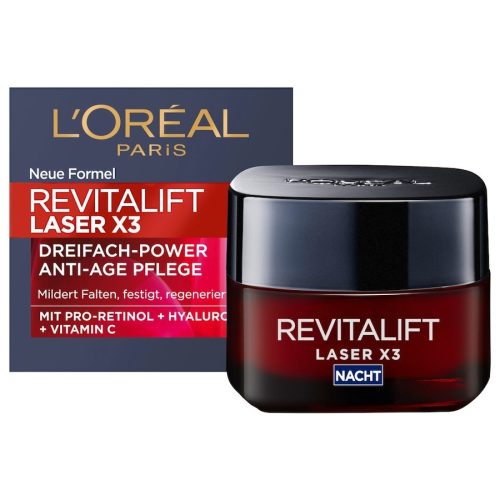 L?Oréal Paris Revitalift Laser Dreifach-Power Anti-Age Nachtcreme 50 ml Damen
