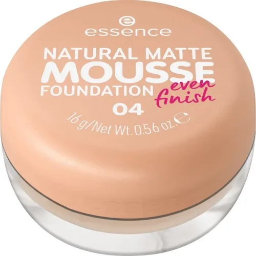 Essence, essence NATURAL MATTE MOUSSE FOUNDATION Mousse Foundation 16 g Nr. 04