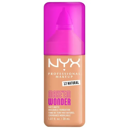 NYX-PROFESSIONAL-MAKEUP - Make 'EM Wonder Foundation, 30 ml,  Natural