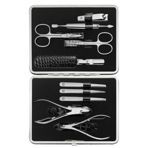ZWILLING Beauty Classic Manicure Set 10pcs. Leather, Black Nägel kürzen 1 ct