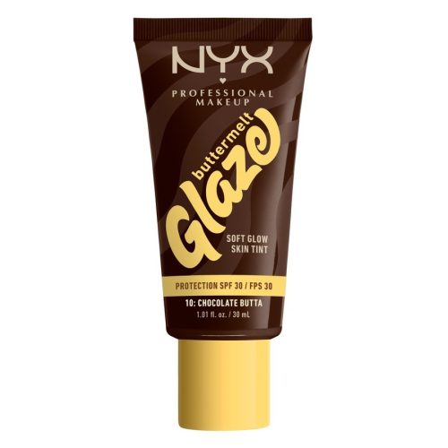NYX-PROFESSIONAL-MAKEUP - Buttermelt Glaze Foundation LSF 30, 30 ml,  Chocolate Butta