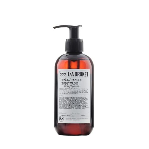 L:A BRUKET No. 222 Hand & Body Wash Spruce Seife 240 ml