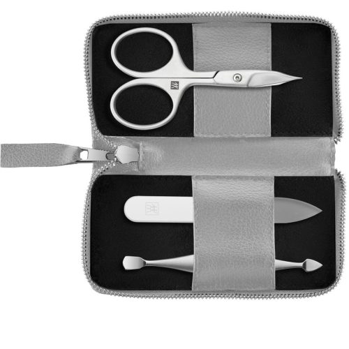 ZWILLING Beauty Maniküre Pediküre Set 3tlg. mit Kombi-Nagelschere, vegan, grau Sets 1 ct 1 Stück
