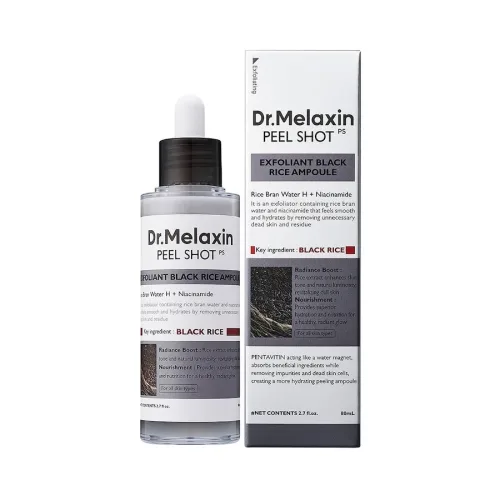 Dr.Melaxin - Peel Shot Glow Black Rice Ampoule, 80 ml