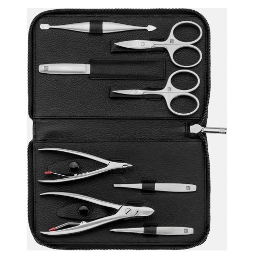ZWILLING Beauty Premium Manicure Set 8pcs. Leather, Black Hand- & Nagelpflegesets 1 ct