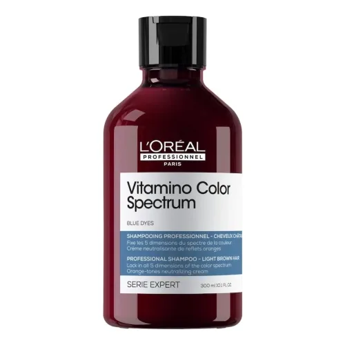 L'Oréal Professionnel, L'Oréal Professionnel - Vitamino Color Spectrum Blue Dyes Neutralizing Shampoo - Light Brown Hair, 300 ml