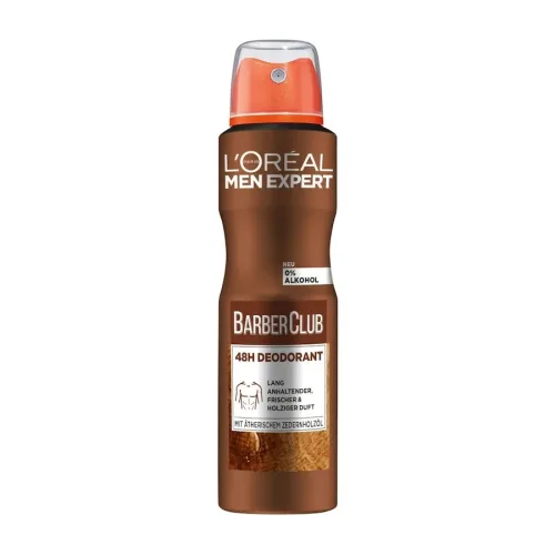 L´OrÉal Men Expert Barber Club 48H Anti-Transpirant mit holzigem Duft Deodorants 150 ml Herren