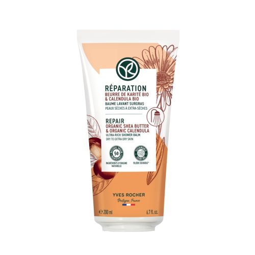 Yves Rocher Rückfettender Duschbalsam Badeöl & Bademilch 200 ml