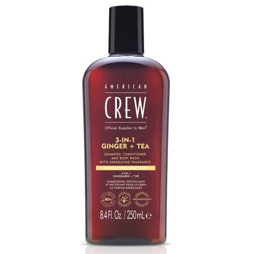 American Crew, Crew Hair & Body Care - American Crew 3-in-1 Ginger & Tea Shampoo, Conditioner & Body Wash