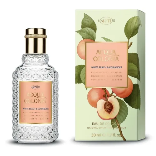 4711 Acqua Colonia White Peach & Coriander Eau de Cologne Splash & Spray Damenparfum 50 ml