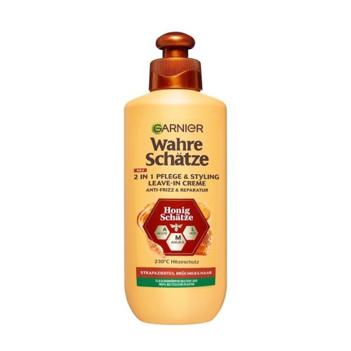 Garnier Wahre Schätze 2-in-1 Pflege & Styling Creme Honig Schätze Leave-In-Conditioner 200 ml
