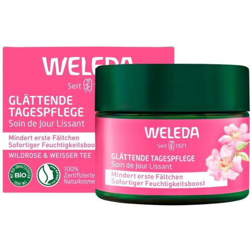 Weleda - Glättende Tagespflege Wildrose & Weisser Tee, 40 ml