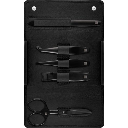ZWILLING Beauty Premium Manicure Set 5pcs. Leather, Black Sets 1 ct 1 Stück