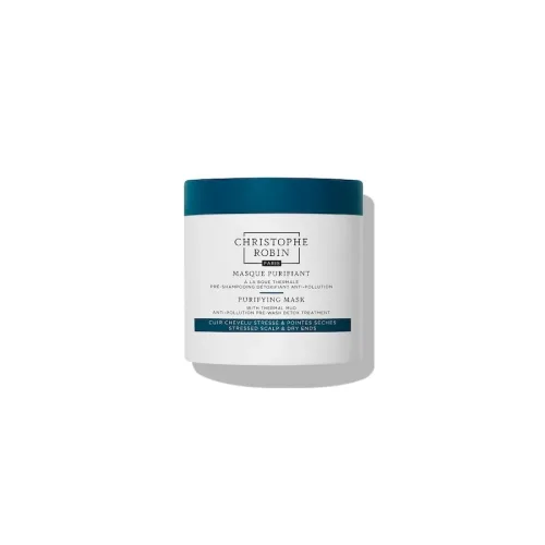 Christophe Robin - Reinign. Maske Thermalschlamm, Purifying with Thermal Mud, 250 ml, Weiss