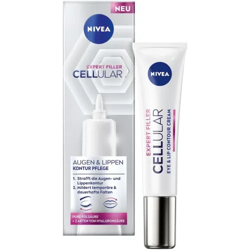 Nivea - Face Cellular Expert Filler Augen & Lippen Pflege, 15 ml