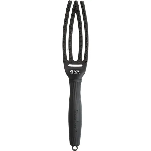 Olivia Garden, Olivia Garden Fingerbrush Care Iconic Boar & Nylon Full Black Haarb&uuml;rste schwarz S