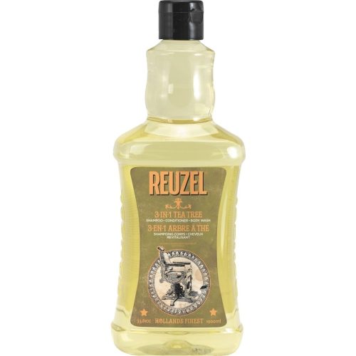 Reuzel 3-In-1 Teebaum Shampoo Conditioner Body Wash 1000ml/33.81oz