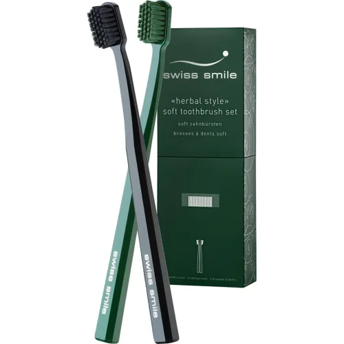 Swiss Smile Herbal Style Soft Toothbrush Set Zahnpasta 2 ct Damen