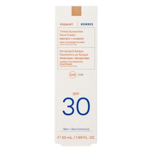 KORRES Yoghurt Getönte Sonnencreme für das Gesicht SPF30 Sonnenschutz 50 ml Damen
