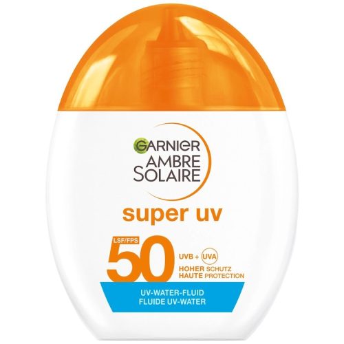 Garnier Ambre Solaire Super UV UV-Water-Fluid Invisible LSF 50 Sonnenschutz 40 ml