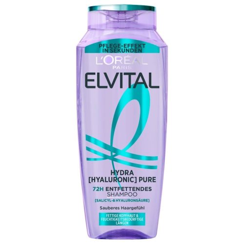L?Oréal Paris Elvital Hydra Hyaluronic Pure 72H Entfettend Shampoo 300 ml