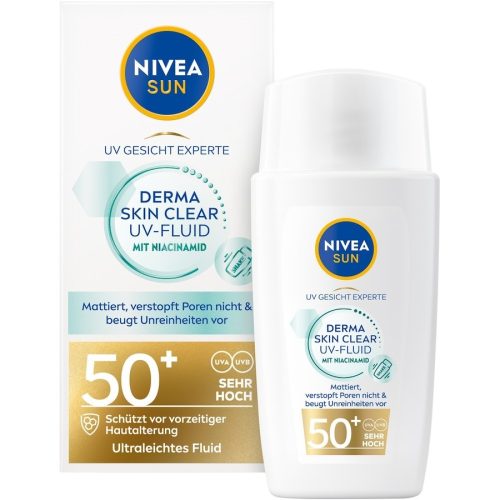 NIVEA NIVEA SUN Derma Skin Clear UV-Fluid LSF50+ Sonnenschutz 40 ml