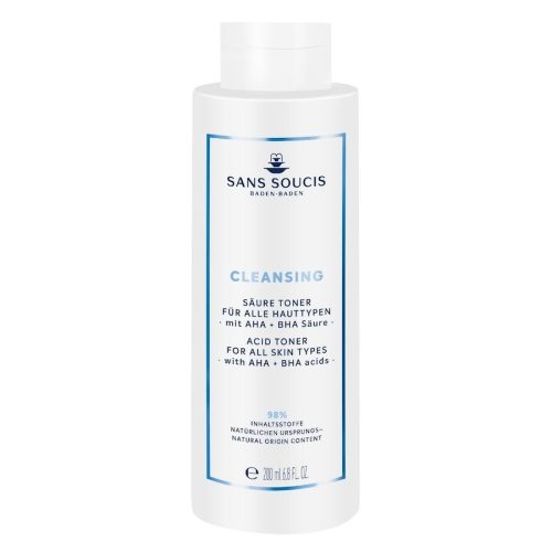 Sans Soucis Aqua Clear Skin Säure Toner mit AHA+BHA Säure Gesichtswasser 200 ml