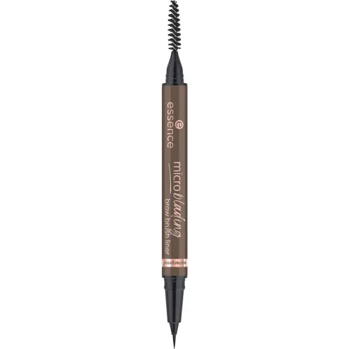 Essence - microblading brow brush liner, 0.6 ml, Dark Brown