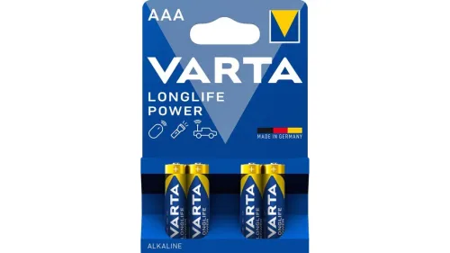 VARTA, Varta LONGLIFE Power AAA Bli 4 Micro (AAA)-Batterie Alkali-Mangan 1.26 Ah 1.5 V 4 St.