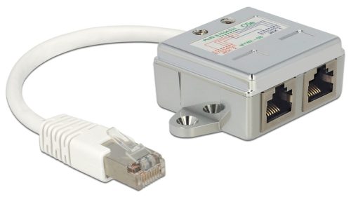 DeLock, Delock 65177 RJ45 Patchkabel Kabel 0.15 m Grau 1 St.