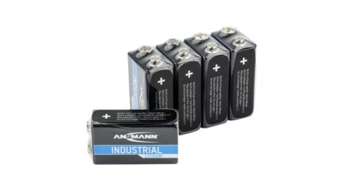 ANSMANN, Ansmann Lithium Industrial 6LR61 9 V Block-Batterie Lithium 1200 mAh 9 V 5 St.