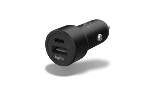 Aqiila, Aqiila CC2 Ladeadapter 32 W 1x USB-A, 1x USB-C® Quick Charge 3.0, USB PD Schwarz KFZ, LKW USB Power Delivery (USB-PD),