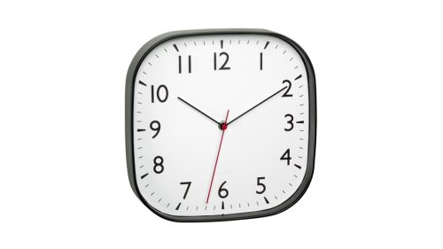 TFA Dostmann, TFA Dostmann 60.3076.01 Quarz Wanduhr 27.9 cm x 4.9 cm x 27.9 cm Schwarz Leisegang-Uhrwerk