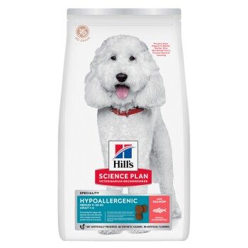 Hill's Science Plan Trockenfutter Hund, Hypoallergenic, Medium Adult, mit Lachs 14 kg