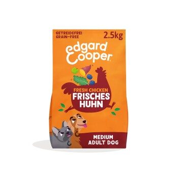 Edgard & Cooper Trockenfutter für Hunde, Adult, Freilaufhuhn 2.5 kg