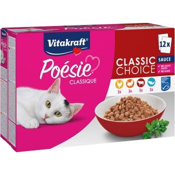 Vitakraft Poésie Classique 12x85g in Sauce