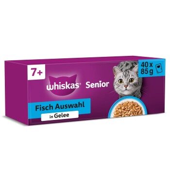 whiskas - Fisch Auswahl Senior in Gelee 40x85g, Promotion, 3400G