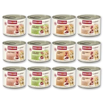 animonda Carny Nassfutter Katze Kitten, Mixpaket 12x200 g
