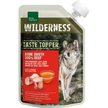REAL NATURE, REAL NATURE WILDERNESS Snack Hund Taste Topper Bone Broth 6 x 200 g