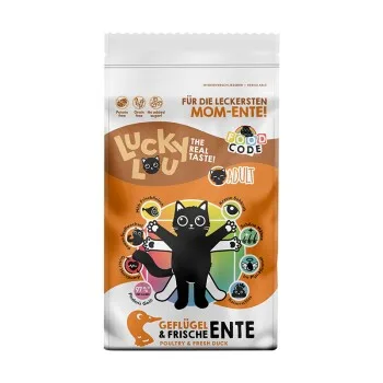 Lucky Lou Trockenfutter für Katzen, Adult Geflügel und Ente 9 kg