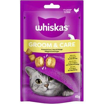 Whiskas Snack Groom & Care mit Poulet 45 g
